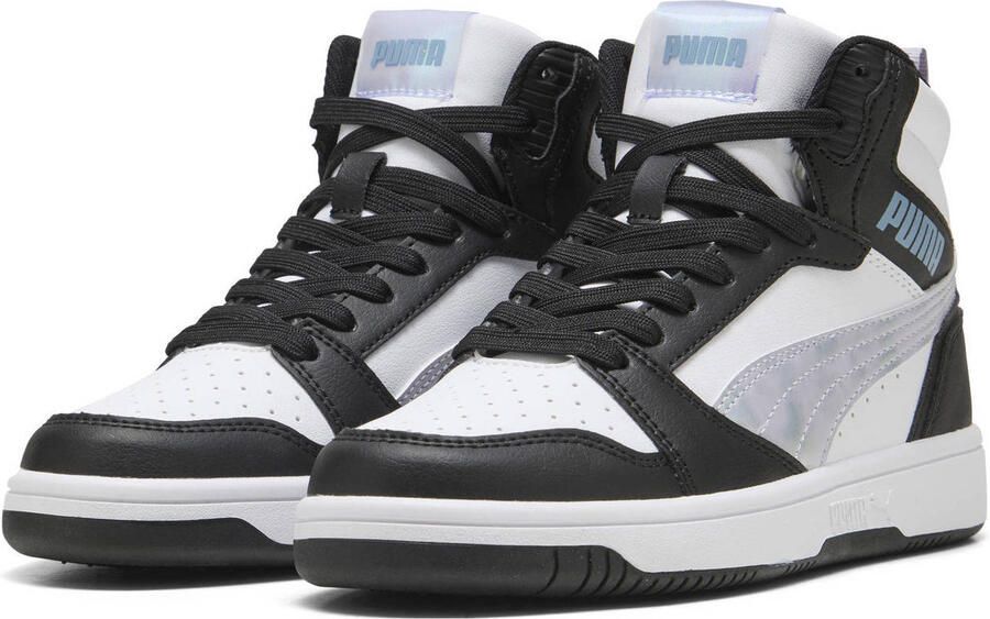 PUMA Rebound V6 Mid Space Belle Jr Sneakers Black-Lilac Crush- White