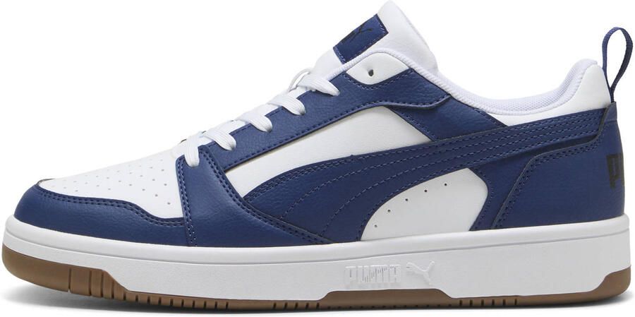 Puma Rebound V6 sneakers wit kobaltblauw