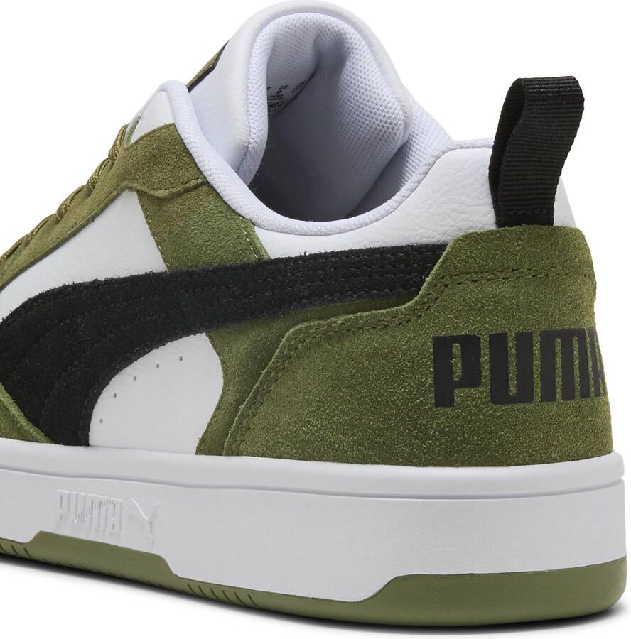Puma Rebound V6 suede sneakers olijfgroen zwart - Foto 2