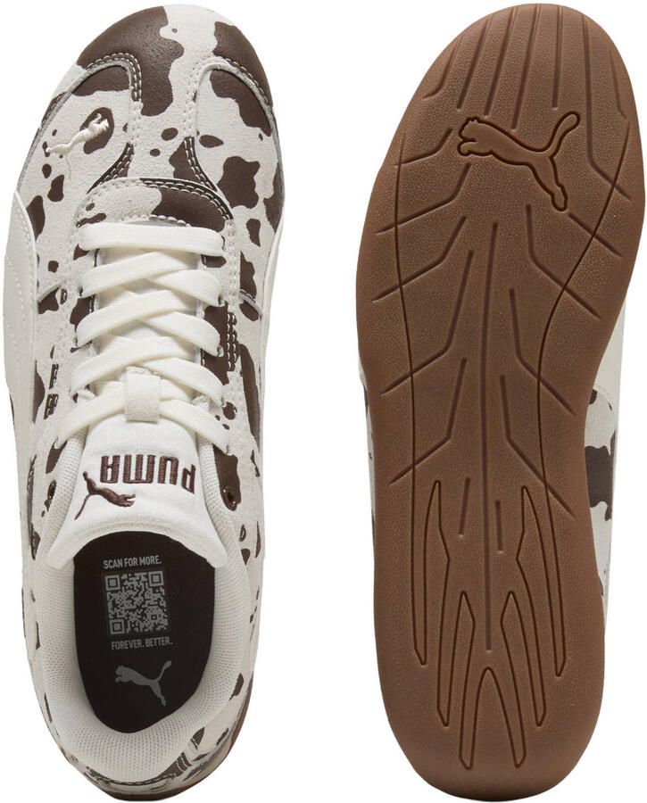 Puma Replicatch Wild leren sneakers ecru bruin - Foto 3
