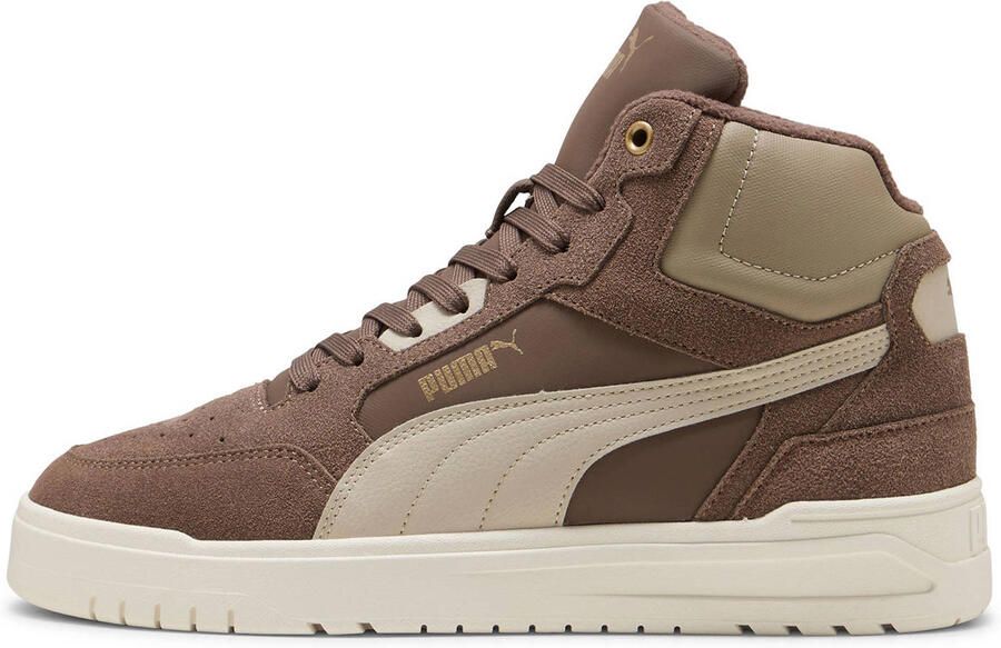 PUMA Shuffle Downtown Mid WTR Unisex Sneakers Flat Bronze-Desert Dust- Gold