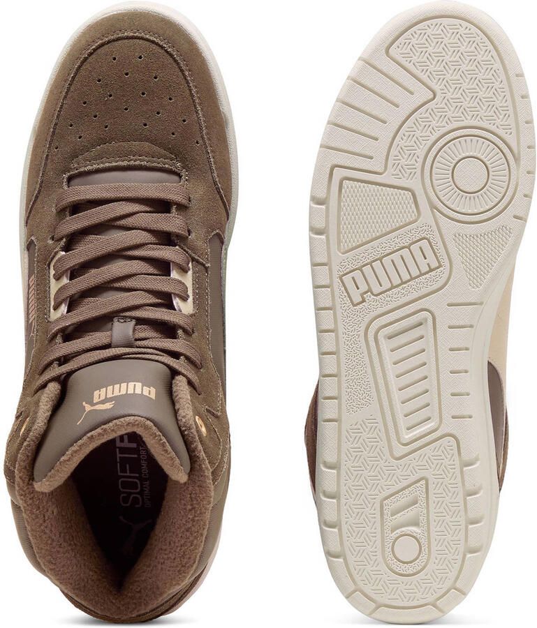 PUMA Shuffle Downtown Mid WTR Unisex Sneakers Flat Bronze-Desert Dust- Gold