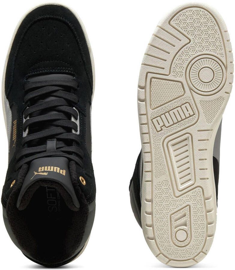 PUMA Shuffle Downtown Mid WTR Unisex Sneakers Black-Gray Echo- Gold