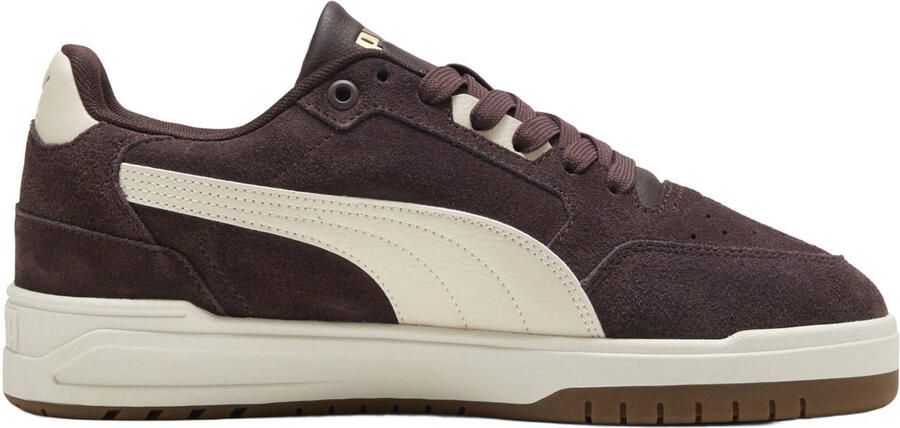 Puma Shuffle Downtown suède sneakers bruin wit - Foto 3