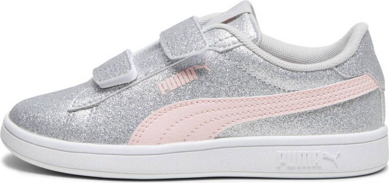 PUMA Smash 3.0 Glitz Glam V PS Sneakers Glacial Gray-Frosty Pink
