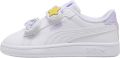 Puma Smash 3.0 imitatieleren sneakers wit lila Imitatieleer - Lila/Paars