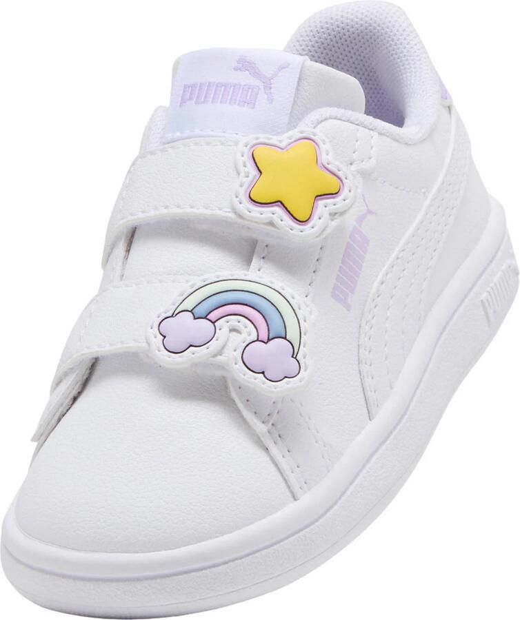 Puma Smash 3.0 imitatieleren sneakers wit lila - Foto 3