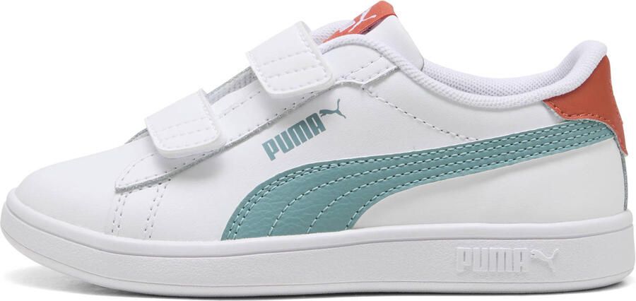 Puma Smash 3.0 sneakers wit aqua