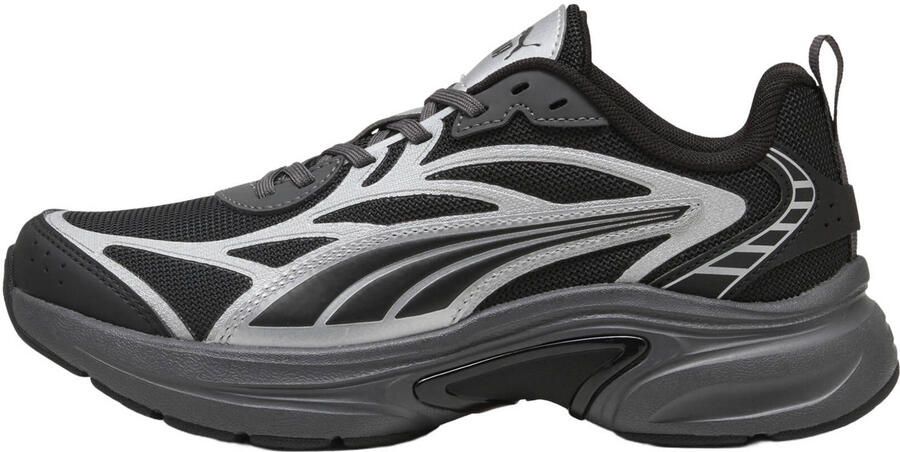 Puma Softride Escalate Reflect-X mesh sneakers zwart zilvergrijs
