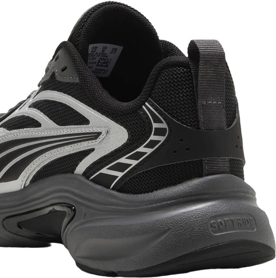 Puma Softride Escalate Reflect-X mesh sneakers zwart zilvergrijs - Foto 2
