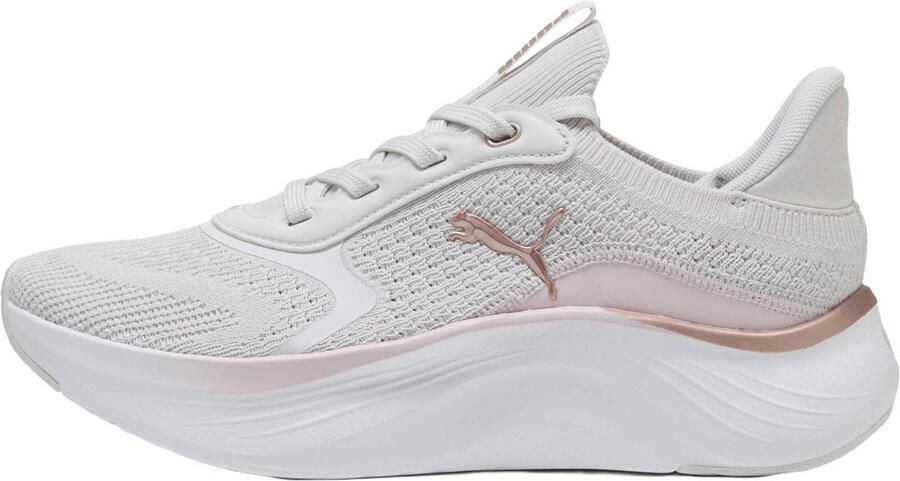 Puma Softride Mayve mesh sneakers lichtgrijs lichtroze