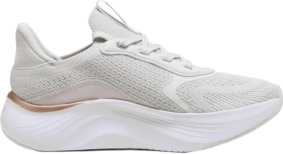 Puma Softride Mayve mesh sneakers lichtgrijs lichtroze - Foto 3