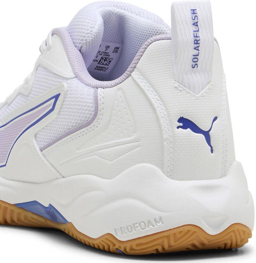 Puma Solarflash senior imitatieleren voetbalschoenen wit lila - Foto 2