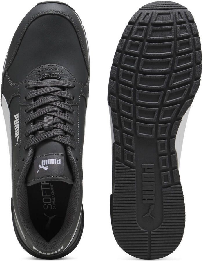 Puma St Runner V4 leren sneakers grijs wit - Foto 2