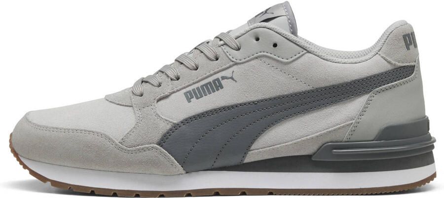 Puma St Runner V4 suède sneakers lichtgrijs grijs