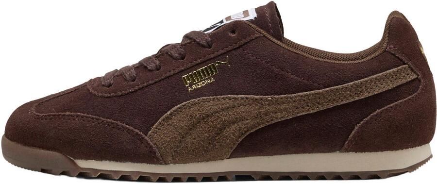 Puma suède sneakers donkerbruin lichtbruin