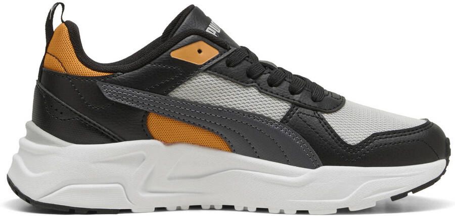 Puma Trinity 2 LT mesh sneakers lichtgrijs oranje - Foto 3