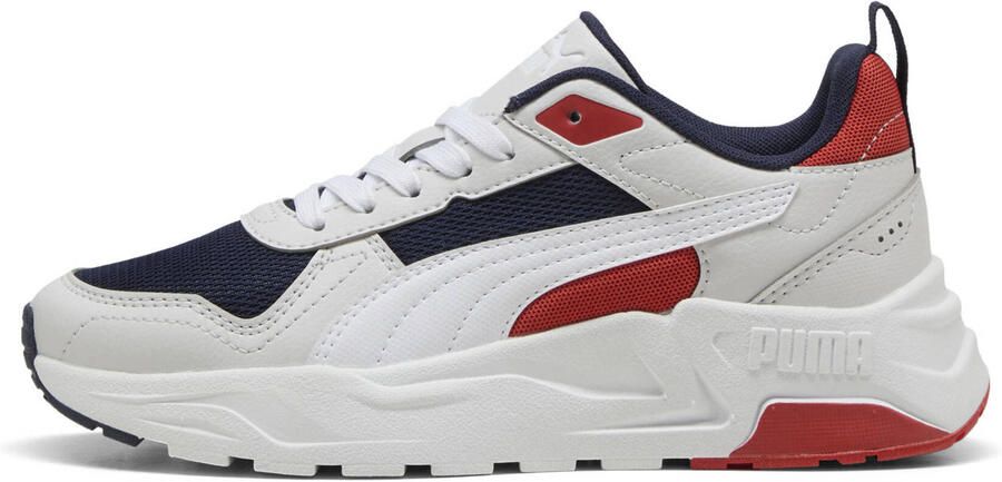 Puma Trinity 2 LT mesh sneakers wit donkerblauw