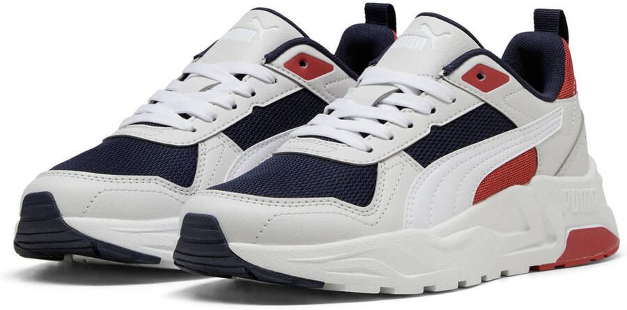 Puma Trinity 2 LT mesh sneakers wit donkerblauw - Foto 3