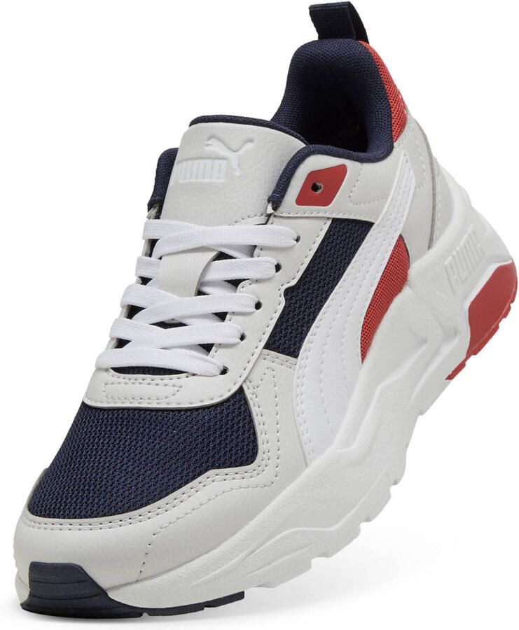 Puma Trinity 2 LT mesh sneakers wit donkerblauw - Foto 2