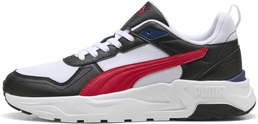 PUMA Trinity 2 LT Unisex Sneakers White-For All Time Red- Black-Blue Jewel