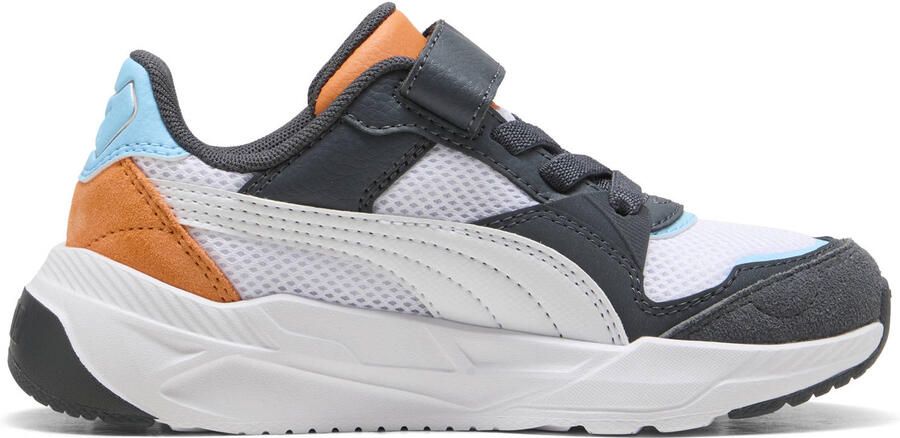 PUMA Sneakers lichtblauw antraciet oranje wit - Foto 3