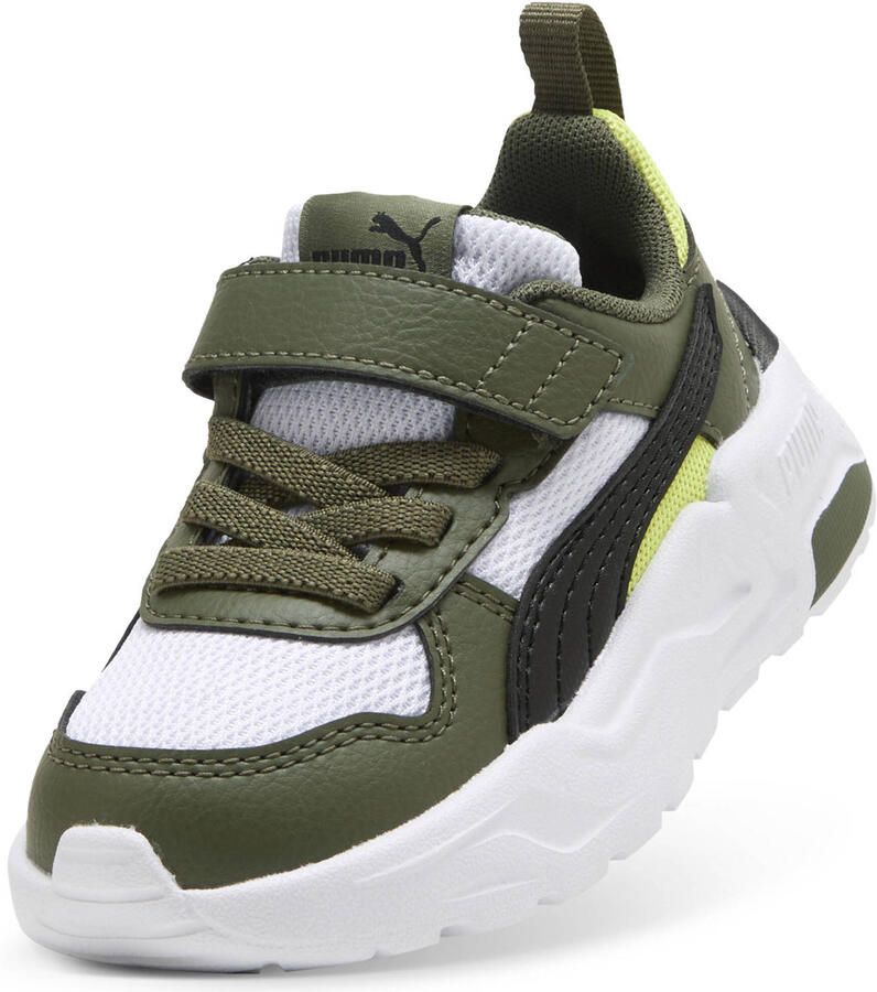 Puma Trinity 3 LT imitatieleren sneakers wit kaki - Foto 4
