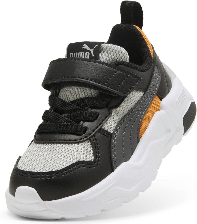 Puma Trinity 4 LT imitatieleren sneakers grijs zwart oranje - Foto 3