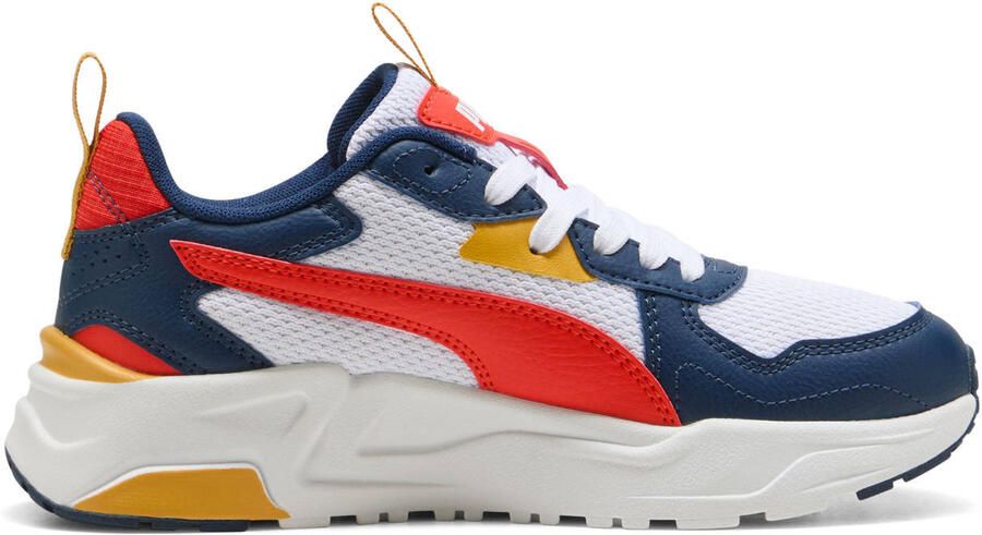PUMA Trinity Lite Jr Unisex Sneakers White-Fierce Red-Persian Blue