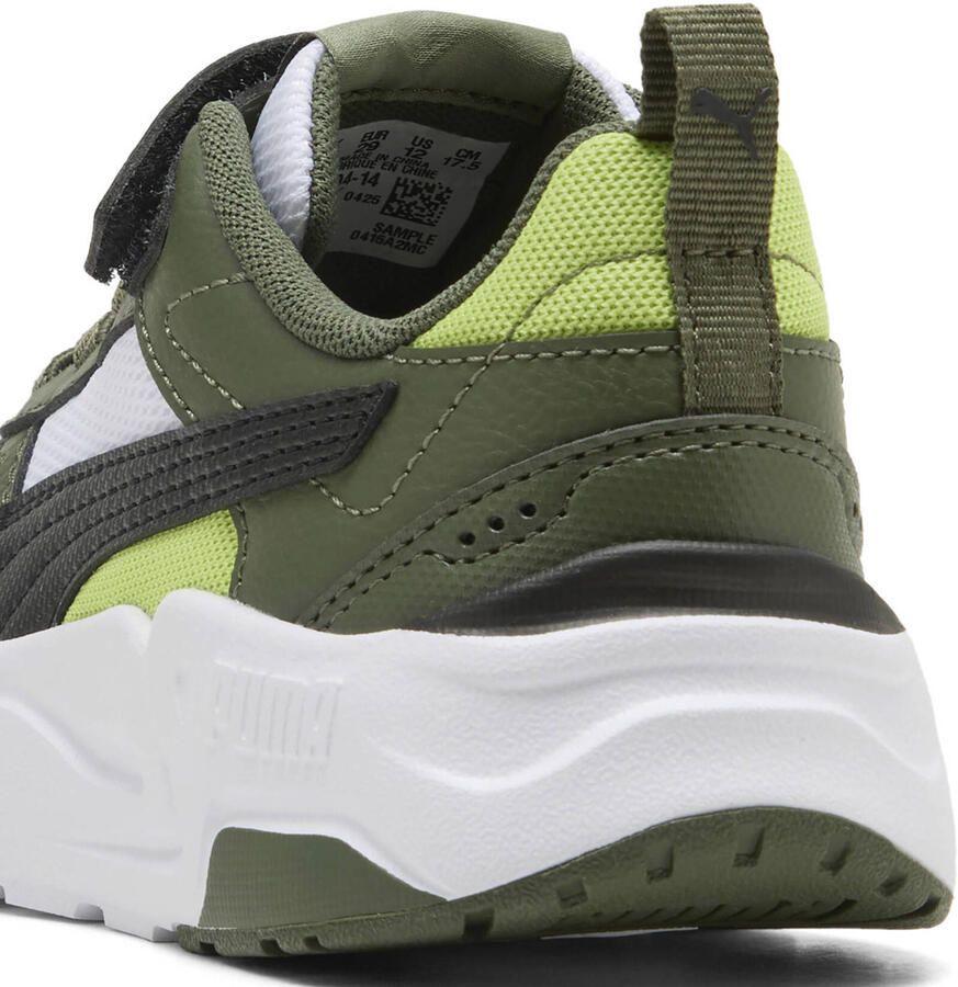 Puma Trinity 3 LT imitatieleren sneakers wit kaki - Foto 3