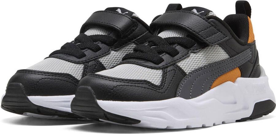 Puma Trinity mesh sneakers lichtgrijs zwart - Foto 3