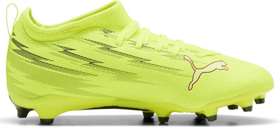 Puma Ultra 6 Match junior voetbalschoenen geel zwart - Foto 3