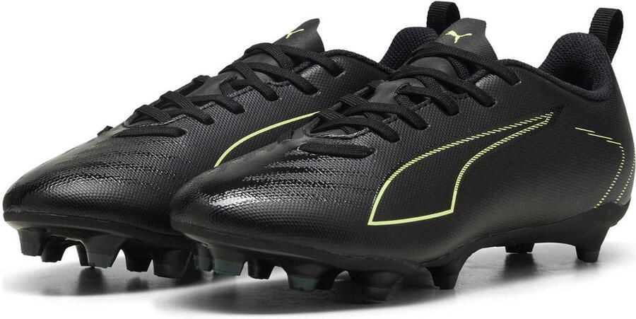 PUMA ULTRA 6 PLAY FG AG Jr Unisex Sportschoenen Black-Fizzy Light-Green Terrain - Foto 3