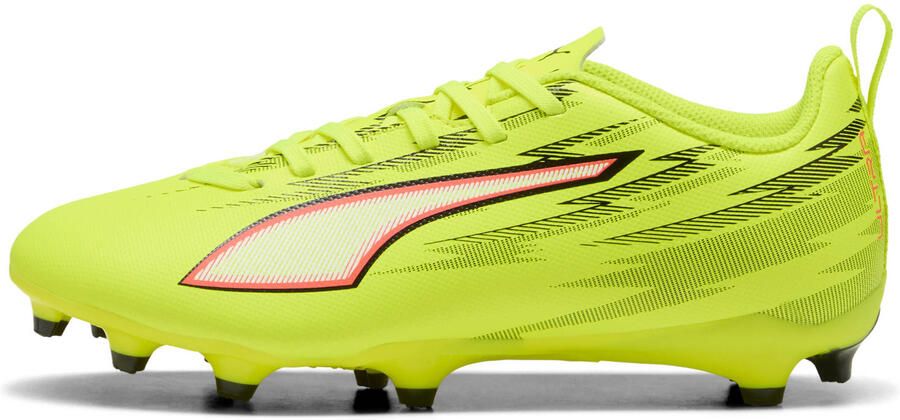 PUMA ULTRA 6 PLAY FG AG Jr Unisex Sportschoenen Yellow Alert- Black-Glowing Red-Lime Squeeze