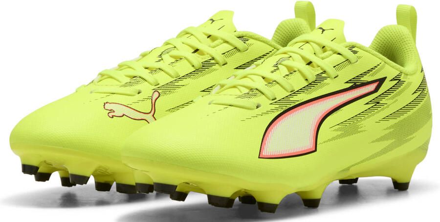 PUMA ULTRA 6 PLAY FG AG Jr Unisex Sportschoenen Yellow Alert- Black-Glowing Red-Lime Squeeze - Foto 2