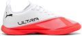 Puma Ultra 7 Play junior imitatieleren voetbalschoenen rood wit Imitatieleer - Wit