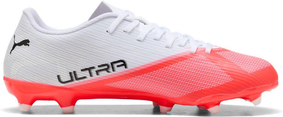 PUMA Ultra 7 Play MG unisex voetbalschoenen wit rood Uitneembare zool - Foto 3