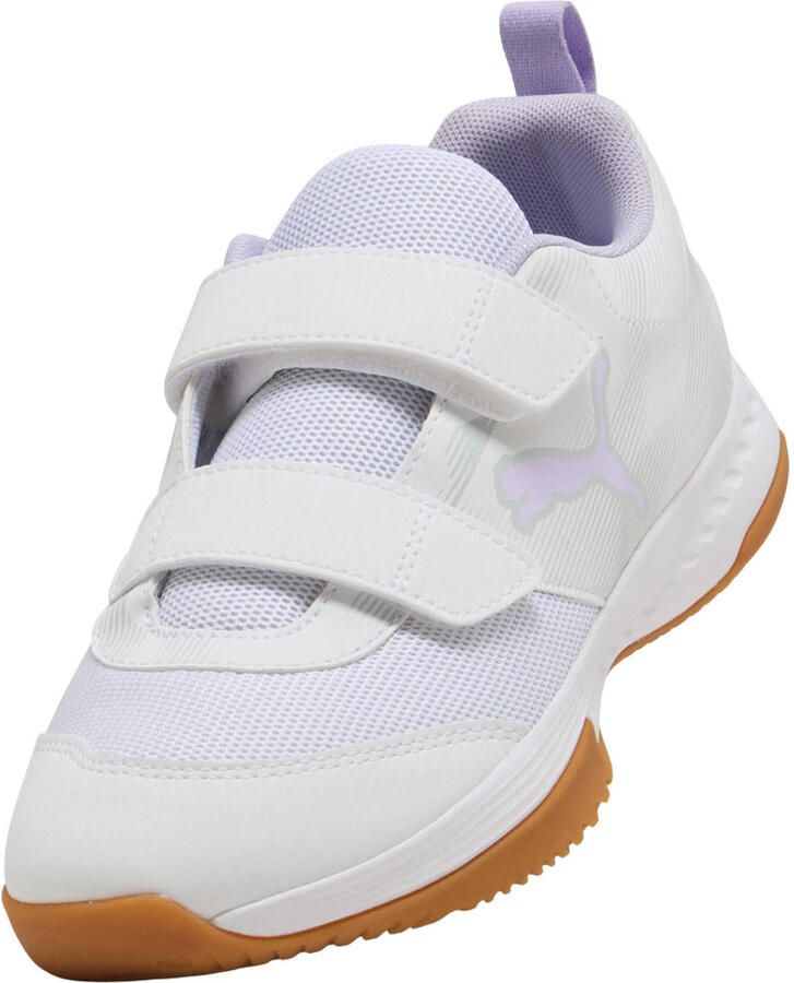 Puma Varion 3 V junior imitatieleren voetbalschoenen wit lila - Foto 2