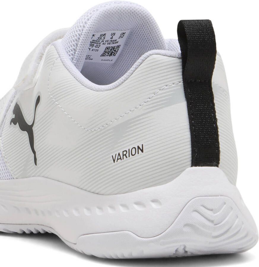 Puma Varion 3 V junior imitatieleren voetbalschoenen wit zwart - Foto 2
