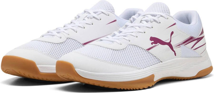 Puma Varion II senior zaalvoetbalschoenen wit donkerpaars - Foto 3