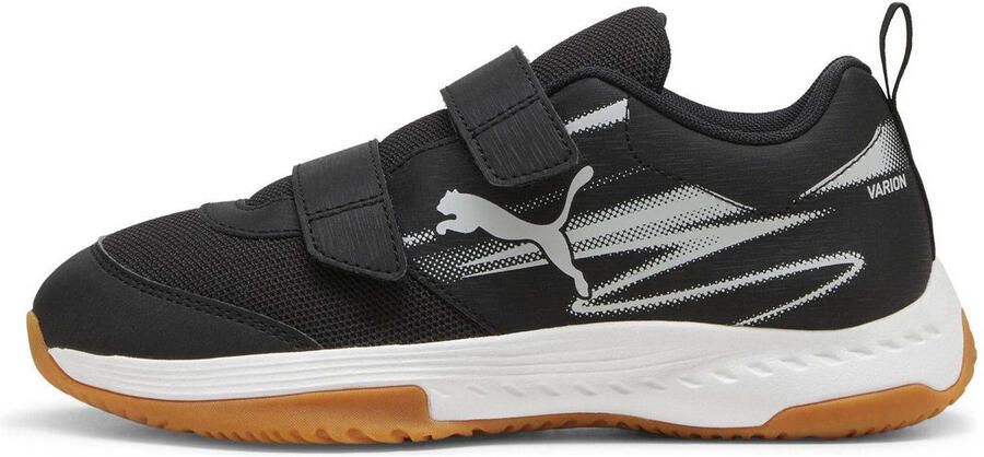 Puma Varion II V zaalsportschoenen zwart lichtgrijs