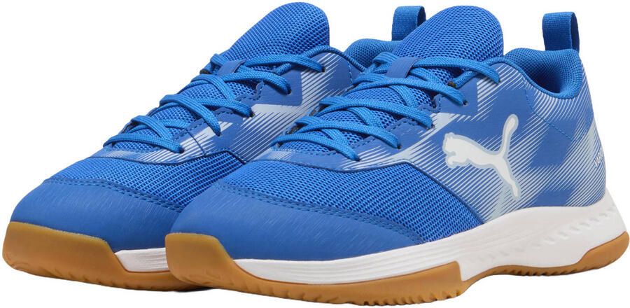 Puma Varion junior imitatieleren voetbalschoenen kobaltblauw wit - Foto 3