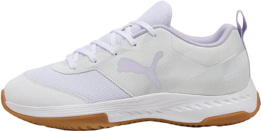 PUMA Varion 3 Jr 109097 04 indoor-schoenen voor kinderen met klittenbandsluiting wit