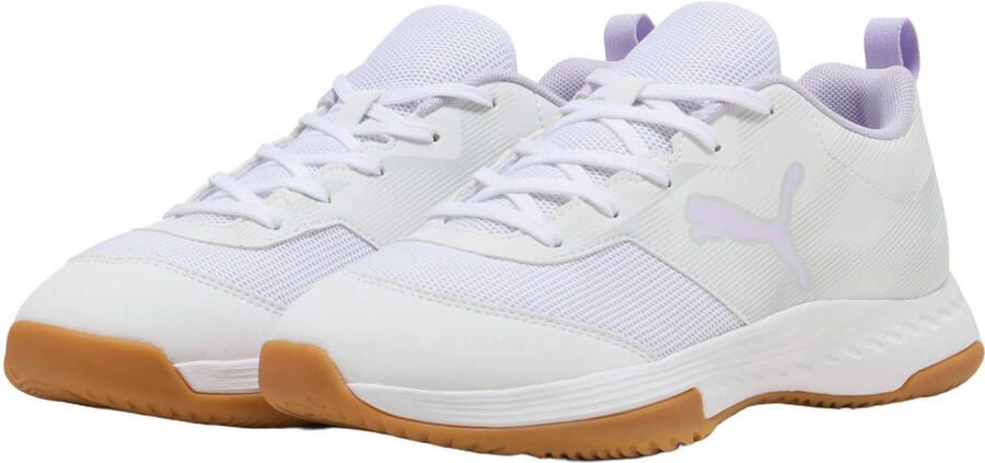 PUMA Varion 3 Jr 109097 04 indoor-schoenen voor kinderen met klittenbandsluiting wit - Foto 3