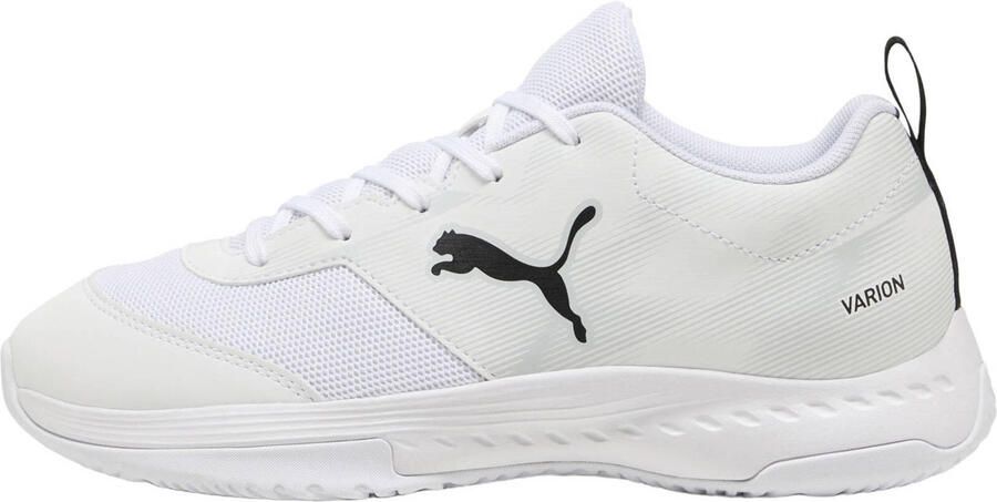 PUMA Varion 3 Jr 109097 02 indoor-schoenen voor kinderen met klittenbandsluiting wit