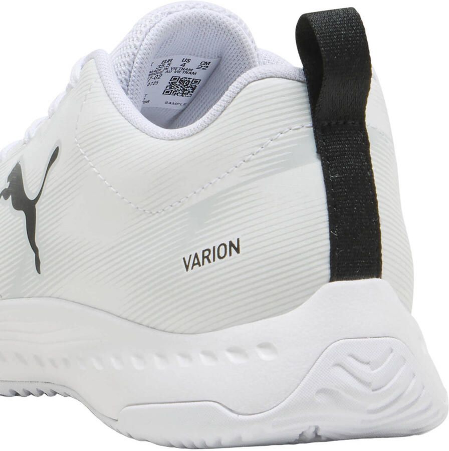 PUMA Varion 3 Jr 109097 02 indoor-schoenen voor kinderen met klittenbandsluiting wit - Foto 2