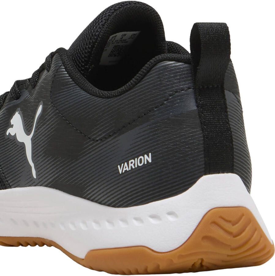 PUMA Varion 3 Jr 109097 01 indoor-schoenen voor kinderen met klittenbandsluiting zwart - Foto 2
