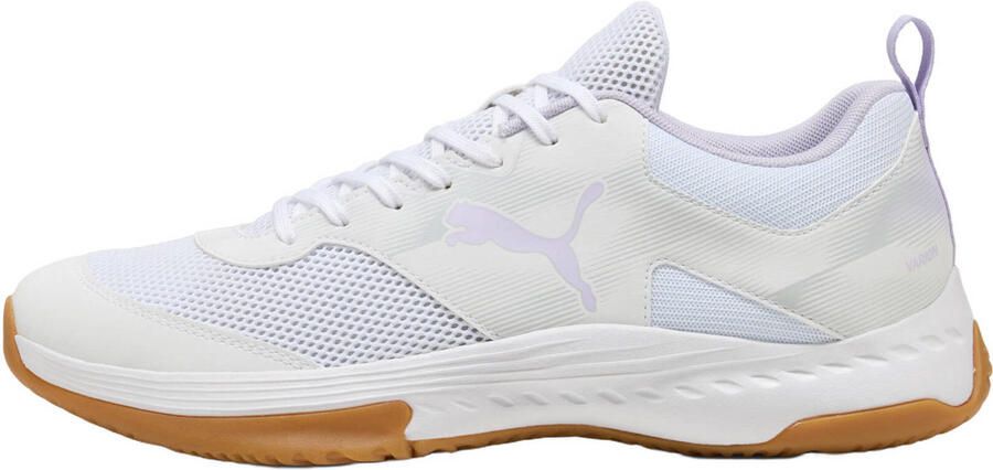 Puma Varion senior imitatieleren voetbalschoenen wit lila