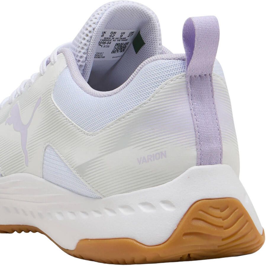 Puma Varion senior imitatieleren voetbalschoenen wit lila - Foto 2