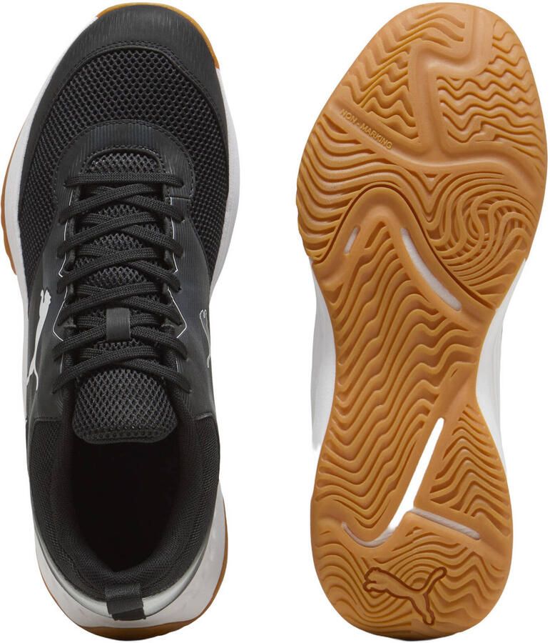 PUMA VARION 3 Indoor Unisex zaalschoenen Sneaker veterschoen 109096 01 Black- White - Foto 3